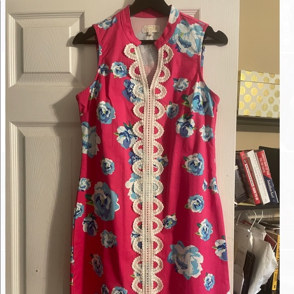 Classy Pink Floral Dress - Picture 2 of 3